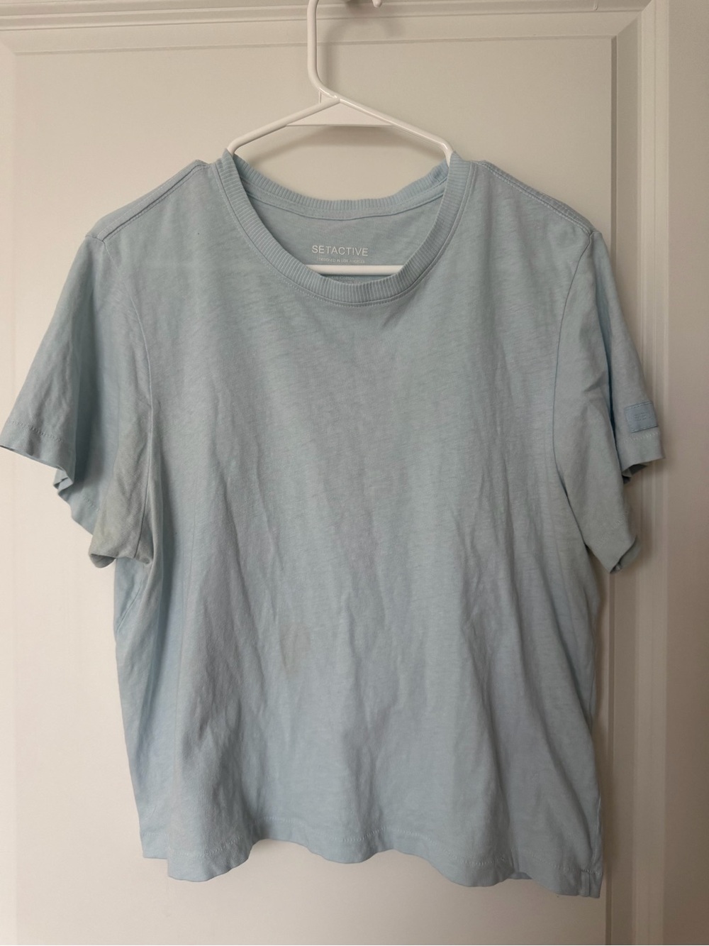 SET Active Women’s Pale Blue Crew Neck Short Sleeve Tee